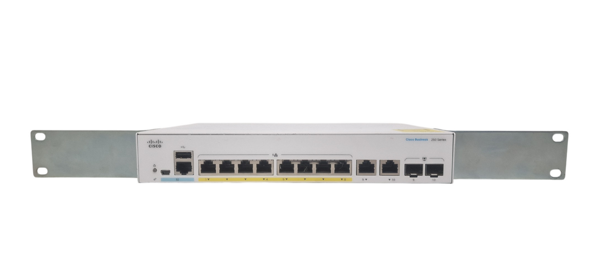 Cisco Business 250 CBS250-8FP-E-2G 8x 1GbE RJ45 2x Combo Managed Switch