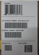 NEW Juniper Networks EX4300 JPSU-350-AC-AFO Front-to-Back 350W Power Supply PSU