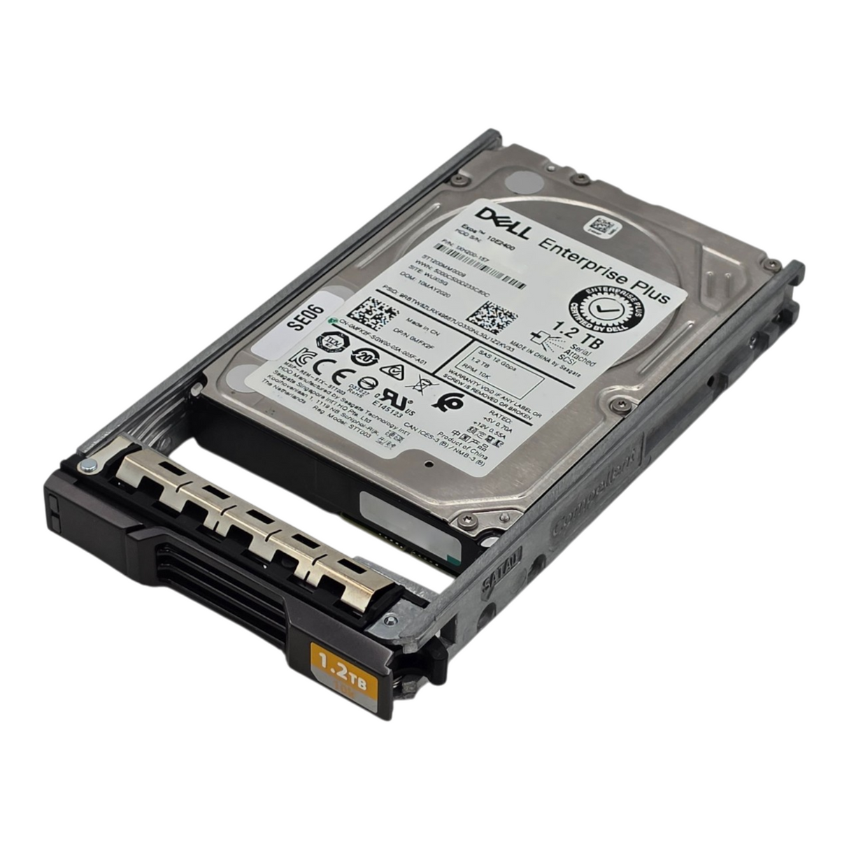 Dell Compellent MFK2F 1.2TB 10K 12G SAS 2.5" SFF 128MB 512e Hard Drive HDD