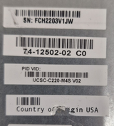 Cisco UCS C220 M4S 2x Xeon E5-2600 v3/v4 24-DIMM 8x2.5" Bay 1U CTO Server