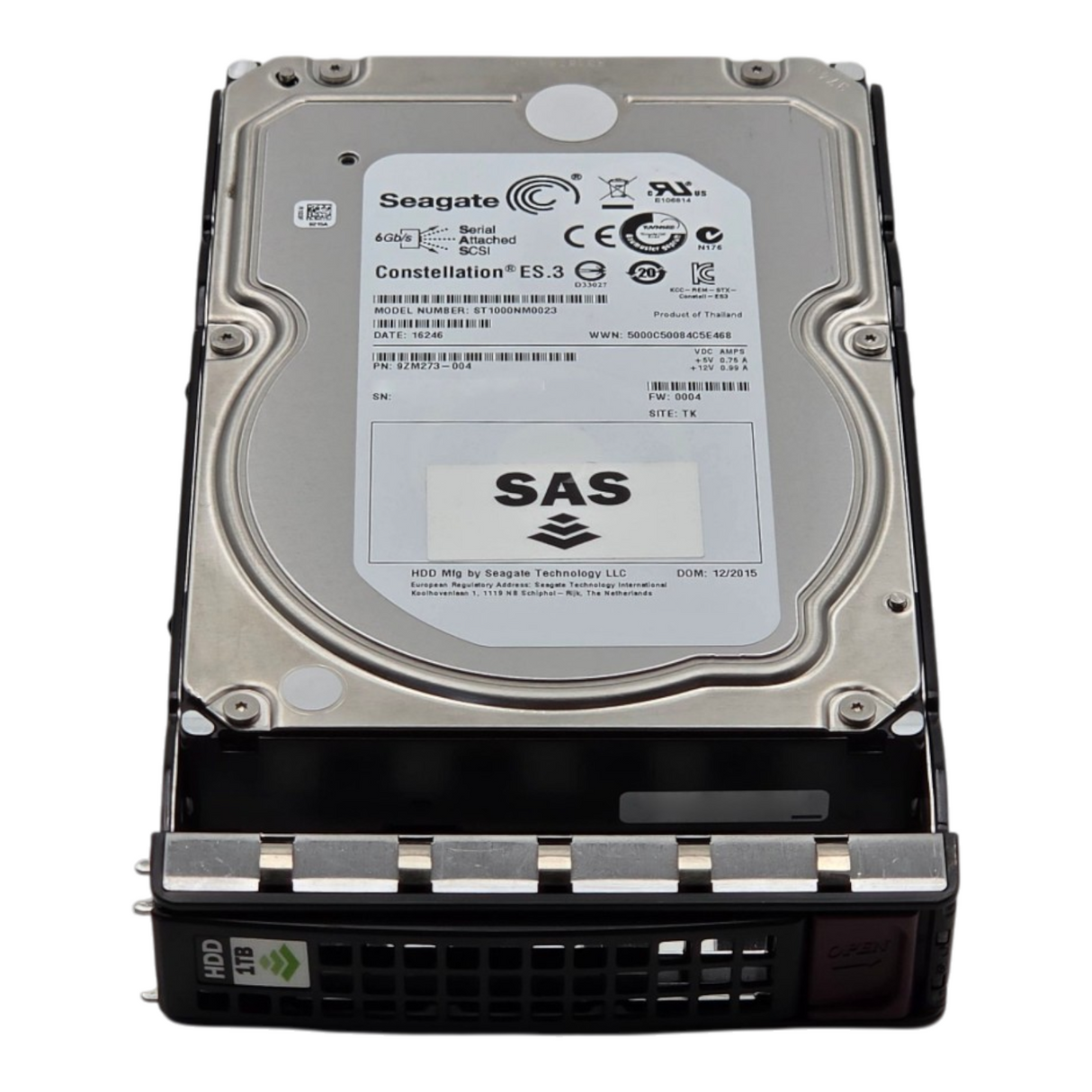 Nimble Seagate ST1000NM0023  1TB 7.2K 128MB SAS 6G 3.5" 512n LFF HDD FW: N004