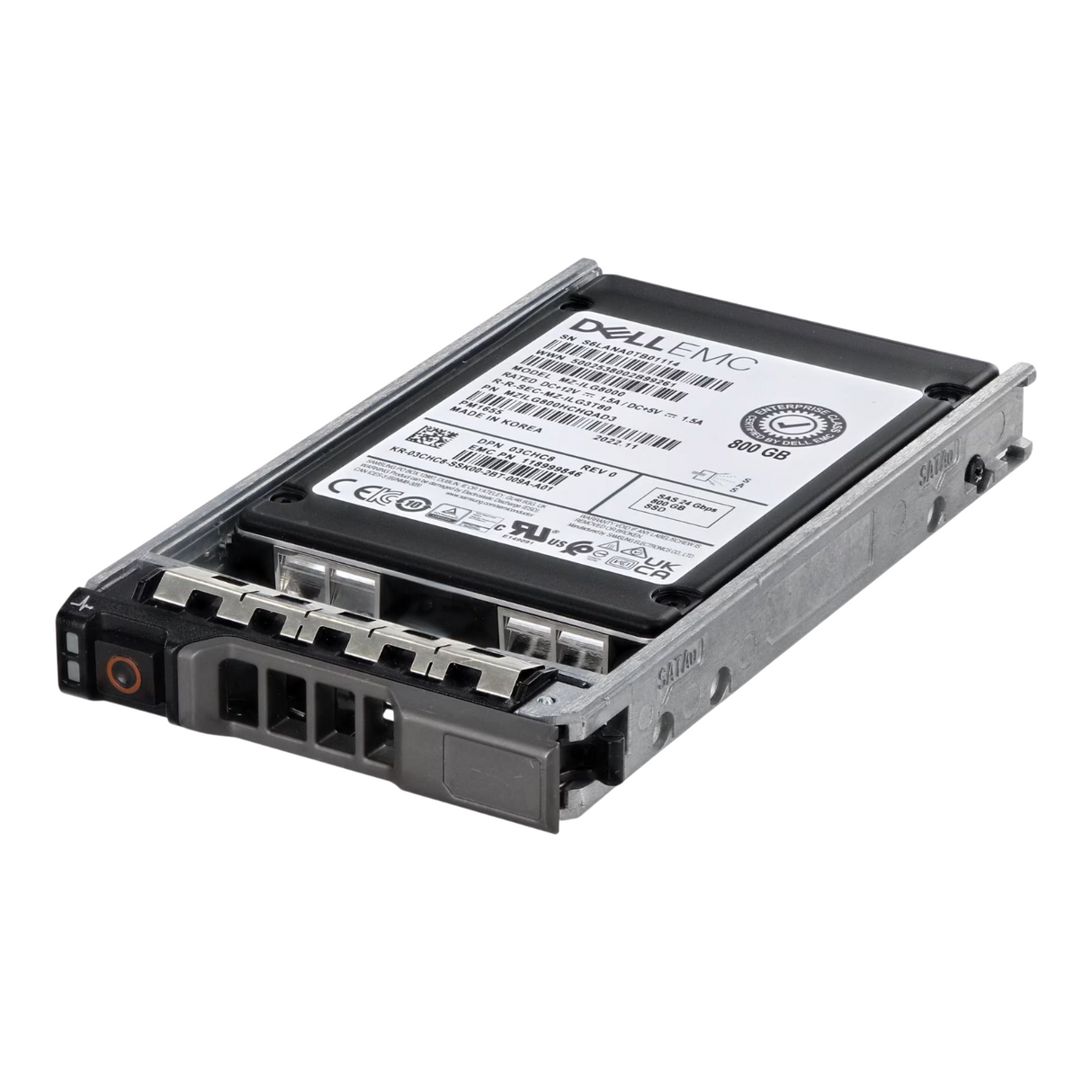 New Dell 800GB SAS 24G Enterprise Class Mixed Use 2.5" SSD 3CHC8 MZ-ILG8000