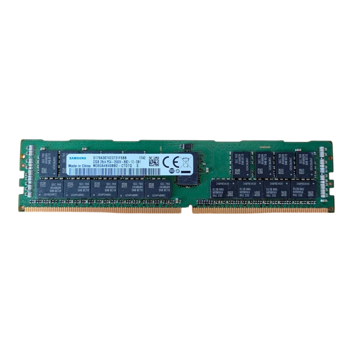 NEW Samsung 32GB 2Rx4 PC4-2666 DDR4-21300 ECC RDIMM Memory RAM M393A4K40BB2-CTD