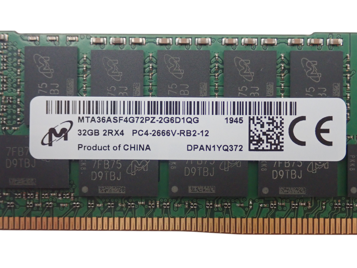 NEW Dell 32GB 2Rx4 PC4-2666V DDR4-21300 ECC REG CL19 Memory RAM SNPTN78YC/32G