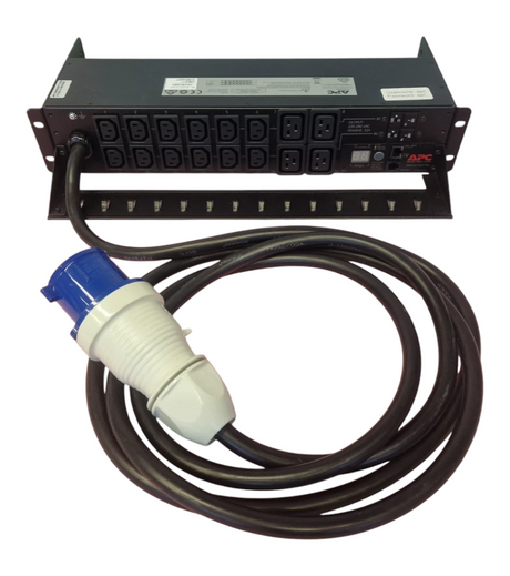 APC AP7822B 16-Way 12x C13 4x C19 Outlet 2U Rackmount 32A 1PH Metered PDU