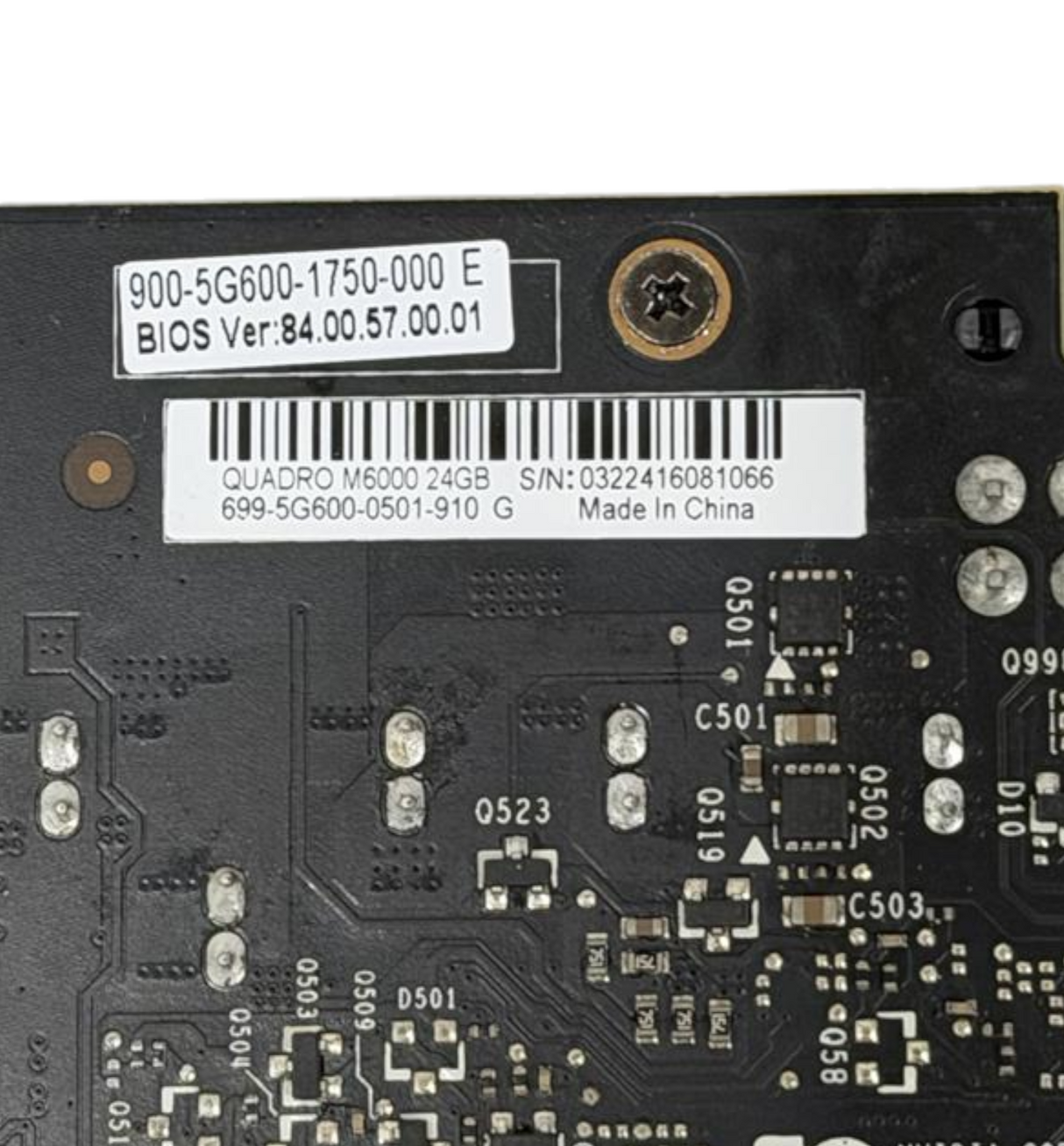 NVIDIA Quadro M6000 24GB GDDR5 PCIe 3.0 X16 Graphics Card GPU 699-5G600-0501-910