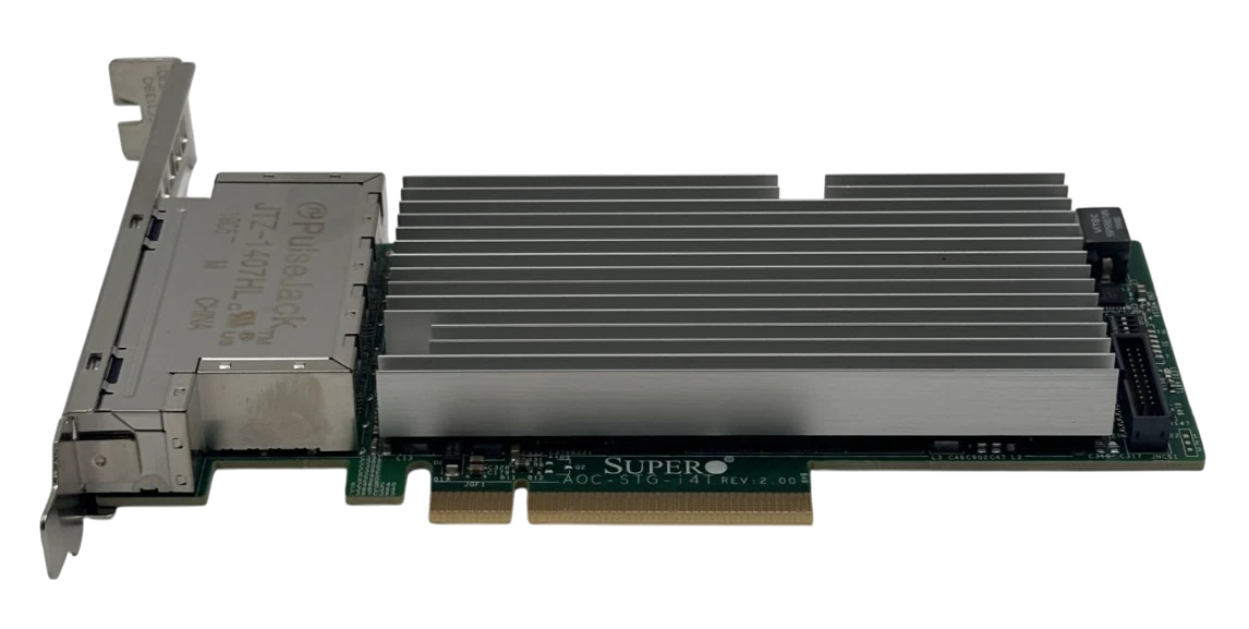 Supermicro AOC-STG-i4T 10Gigabit BaseT Quad Port 4xRJ45 SFP+ Server FH NIC