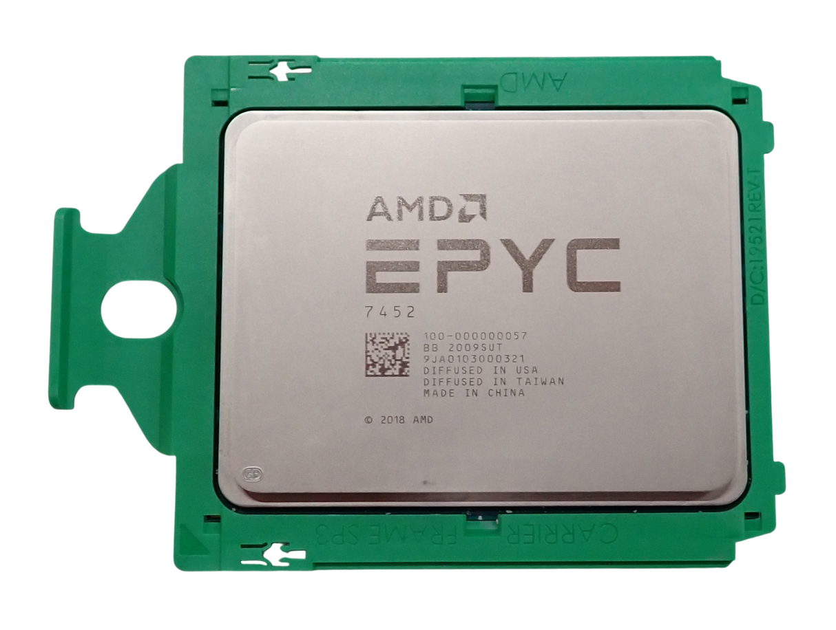 AMD EPYC 7452 32-Core 2.35GHz 128MB L3 SP3 CPU Processor 100-000000057