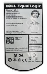 Dell EqualLogic 600GB 10K 6G SAS 512n 3.5" LFF HDD + Caddy WK0CR ST3600002SS