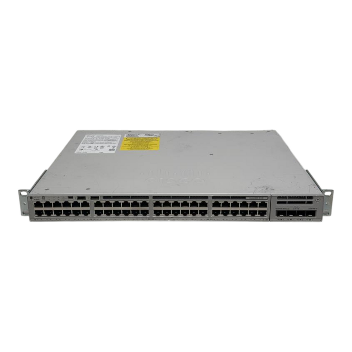 Cisco C9200-48P-E Catalyst 9200 48x 1G RJ45 PoE+ L3 Managed Switch + C9200-NM-4X