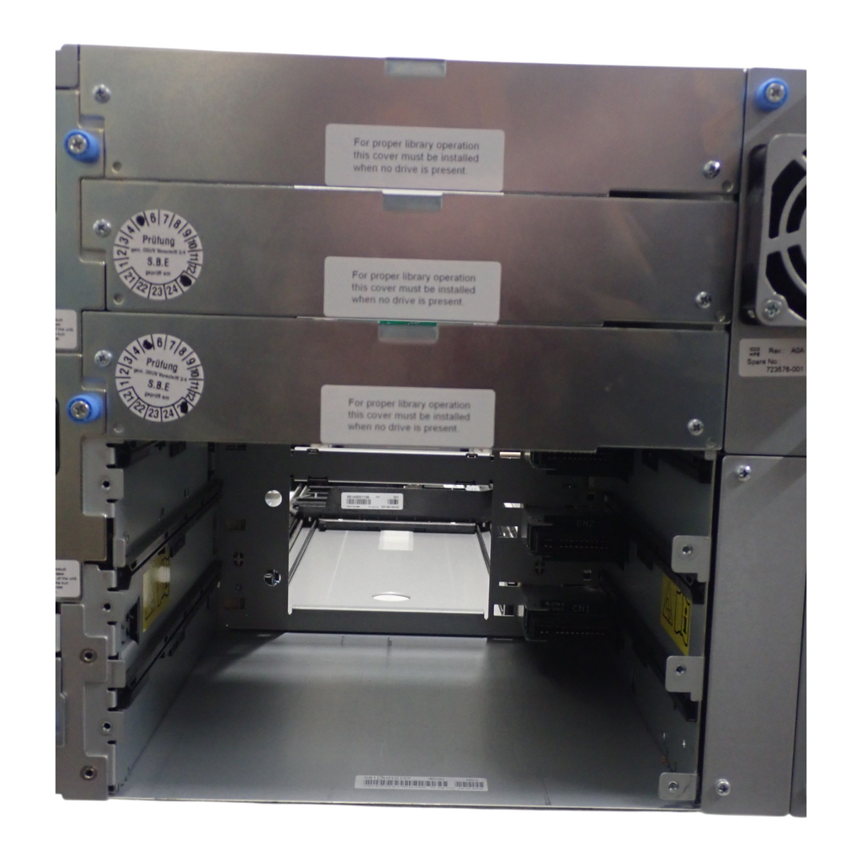 HPE Storage MSL6480 80xTape Slots 6xHH LTO 7/8/9 Drive Slots QU625A Tape Library