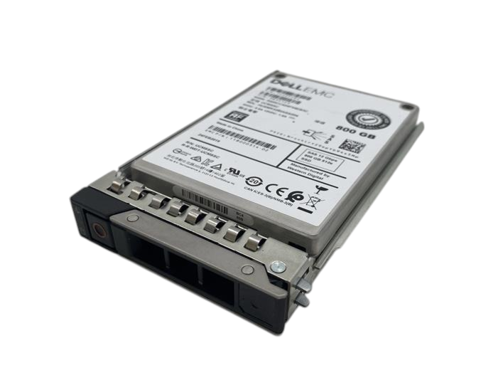 Dell EMC 800GB 12G SAS MLC MU RI 512e 2.5" SFF SSD + Caddy 118000314-02 0B35123
