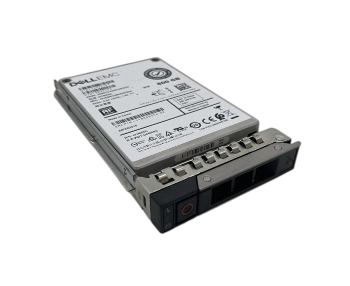 Dell EMC 800GB 12G SAS MLC MU RI 512e 2.5" SFF SSD + Caddy 118000314-02 0B35123