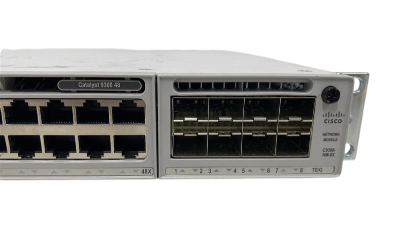 Cisco Catalyst C9300-48T-E 9300 48x 1GbE RJ45 + C9300-NM-8X Network Essentials