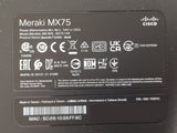 NEW Cisco Meraki MX75-HW Cloud Managed Security Firewall Appliance UNCLAIMED