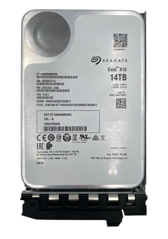Fujitsu 14TB 7.2K 6G SATA 256MB Cache 3.5" LFF HDD with Caddy  S26361-F5915-L140