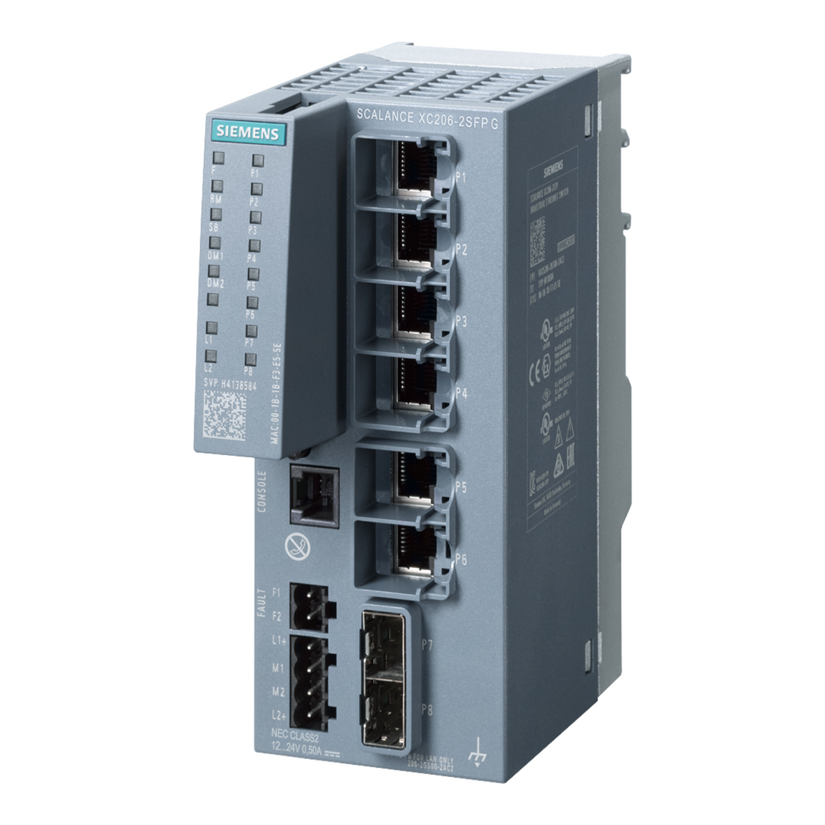 New Siemens Scalance XC206-2SFP 6x1G RJ45 2x SFP L2 IE DIN Rail Ethernet Switch