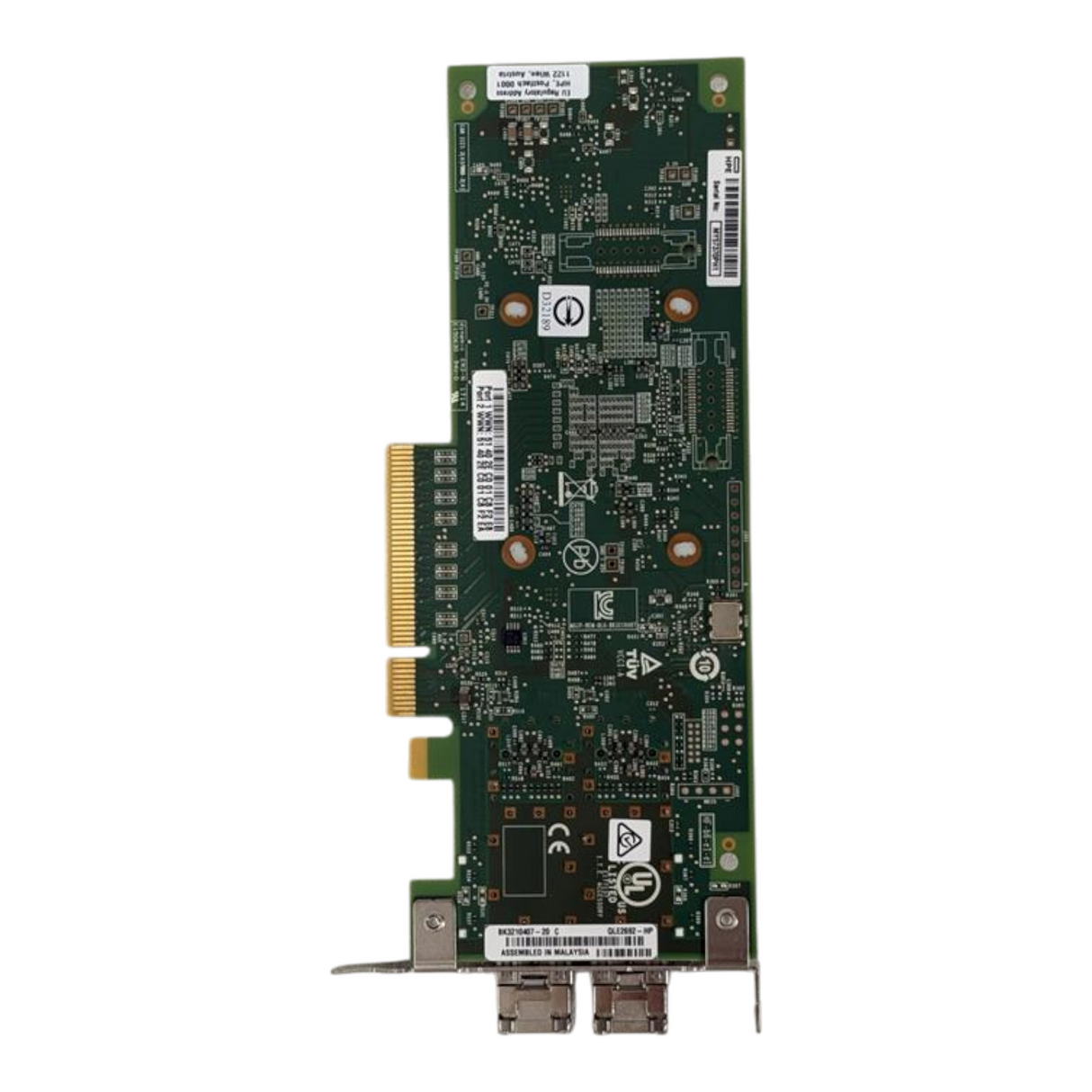 HPE StoreFabric SN1100Q Dual Port 16G FC HH Host Bus Adapter P9D94A 853011-001