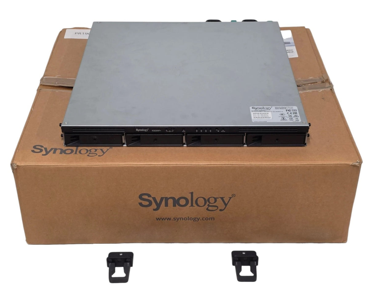 NEW Synology RS820RP+ RackStation 4x 3.5" LFF 2x PSU 1U Network Attached Storage
