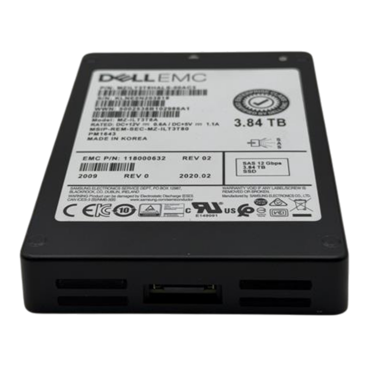 Dell EMC 3.84TB SAS 12G Read Intensive TLC 2.5" SSD 118000632 MZ-ILT3T8A PM1643