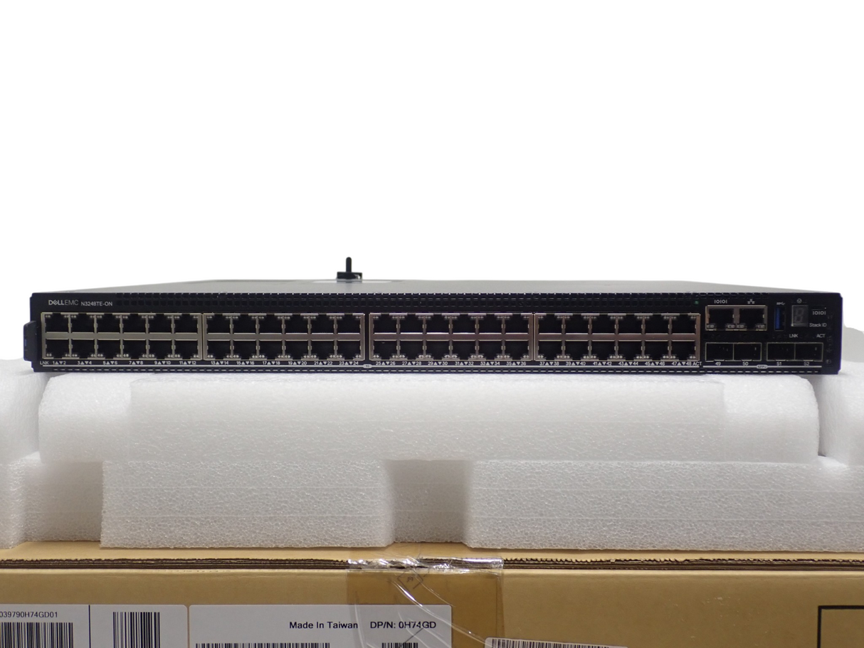 NEW Dell EMC PowerSwitch N3248TE-ON 48x 1GbE RJ45 4x SFP+ 2x QSFP28 Switch