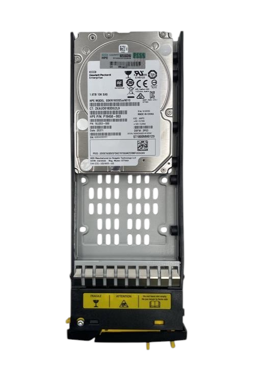 HPE 3PAR 1.8TB 10K 12G SAS 2.5" SFF HDD + Smart Carrier Hot Swap Caddy K2P94B