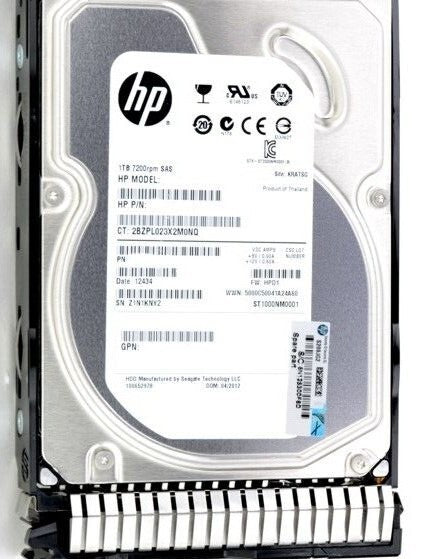 HP 4TB SAS 6G 7.2K 3.5" Server Midline HDD Hard Drive in Caddy 695510-B21