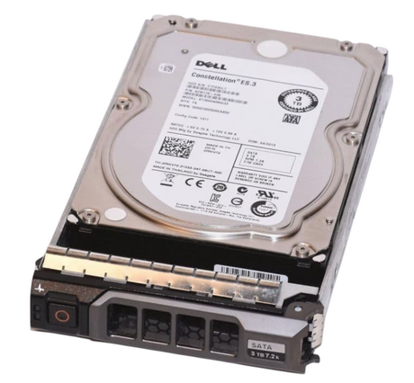Dell 3TB 7.2K 6G SATA 3.5" LFF Enterprise HDD with Caddy RWV72 ST3000NM0033