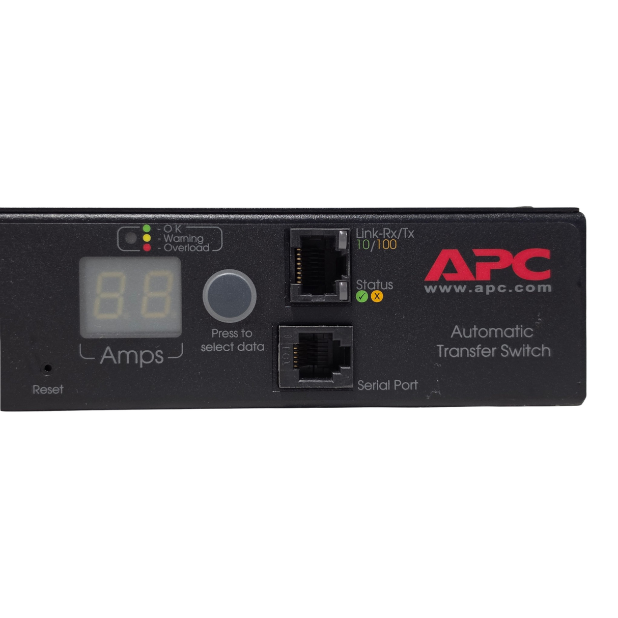 APC AP7721 230V 10A Rackmount Automatic Transfer Switch ATS 12x C13 Outlets PDU