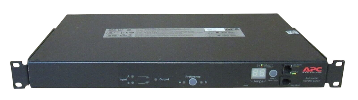 APC AP7723 Rack ATS Automatic Transfer Switch 2x C20 IN 8x C13 + 1x C19 Out 230V
