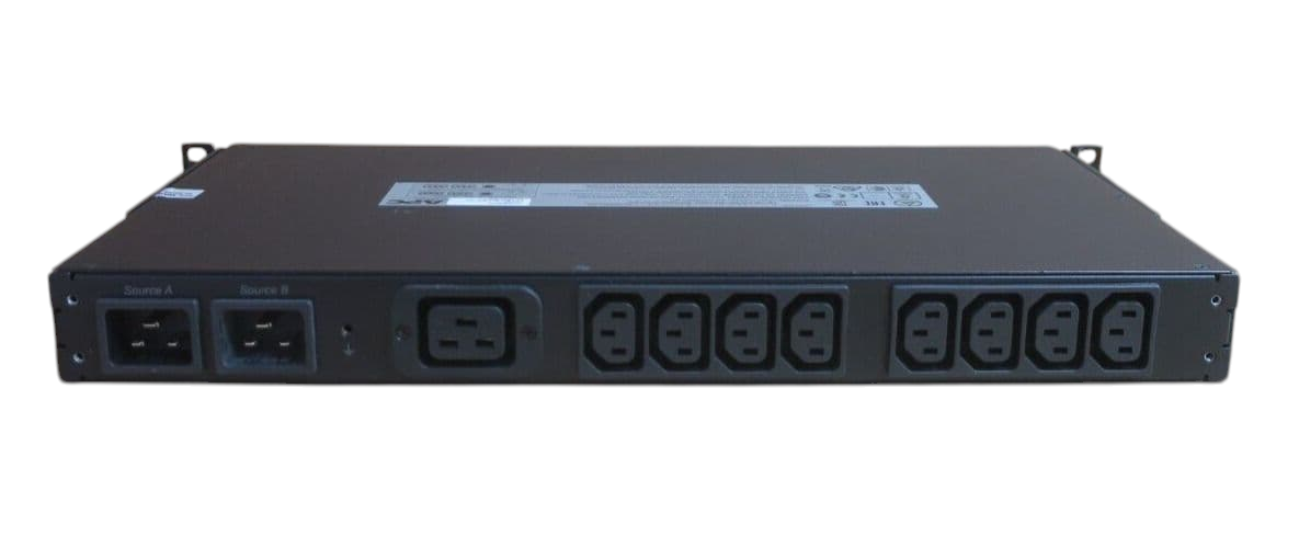 APC AP7723 Rack ATS Automatic Transfer Switch 2x C20 IN 8x C13 + 1x C19 Out 230V