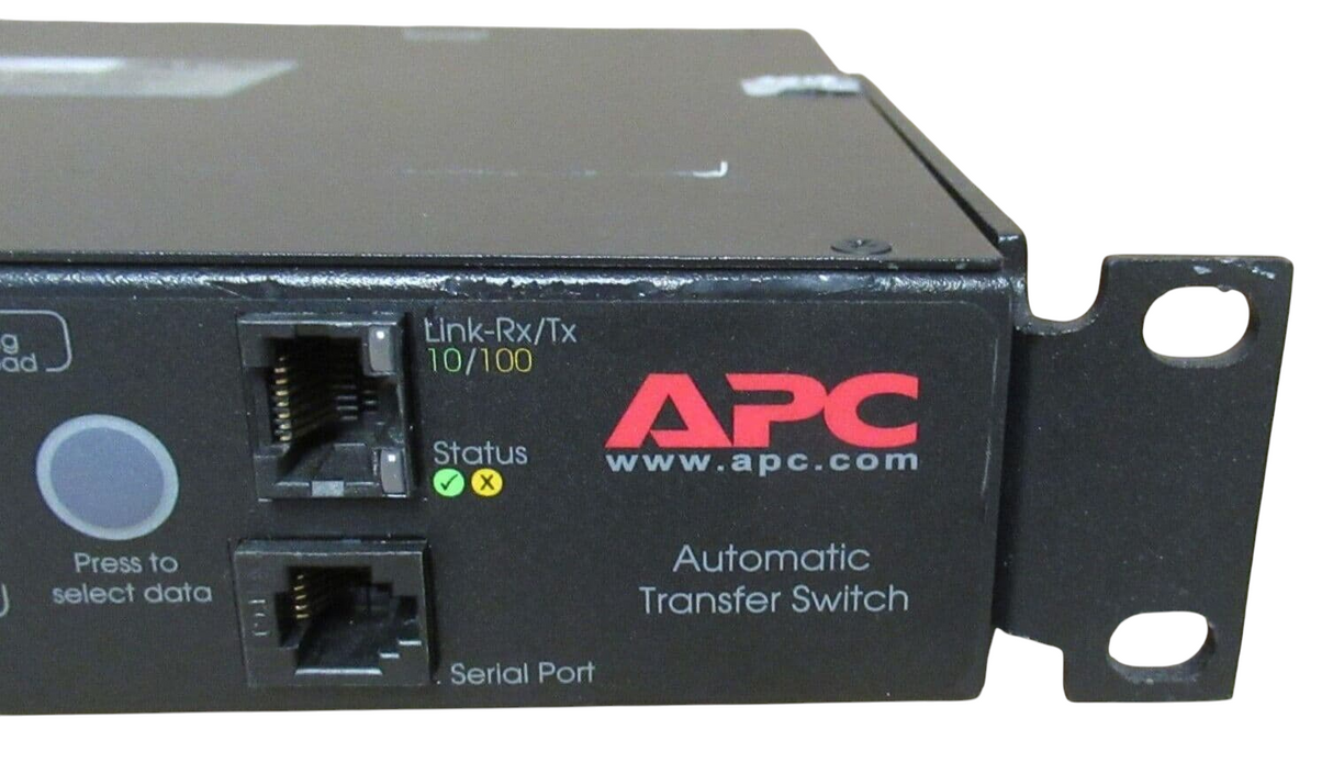 APC AP7723 Rack ATS Automatic Transfer Switch 2x C20 IN 8x C13 + 1x C19 Out 230V