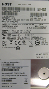 NetApp 6TB 7.2K (2x3TB) Dual Tandem mSATA 6G 3.5" HDD SP-478A-R5 X478A-R5