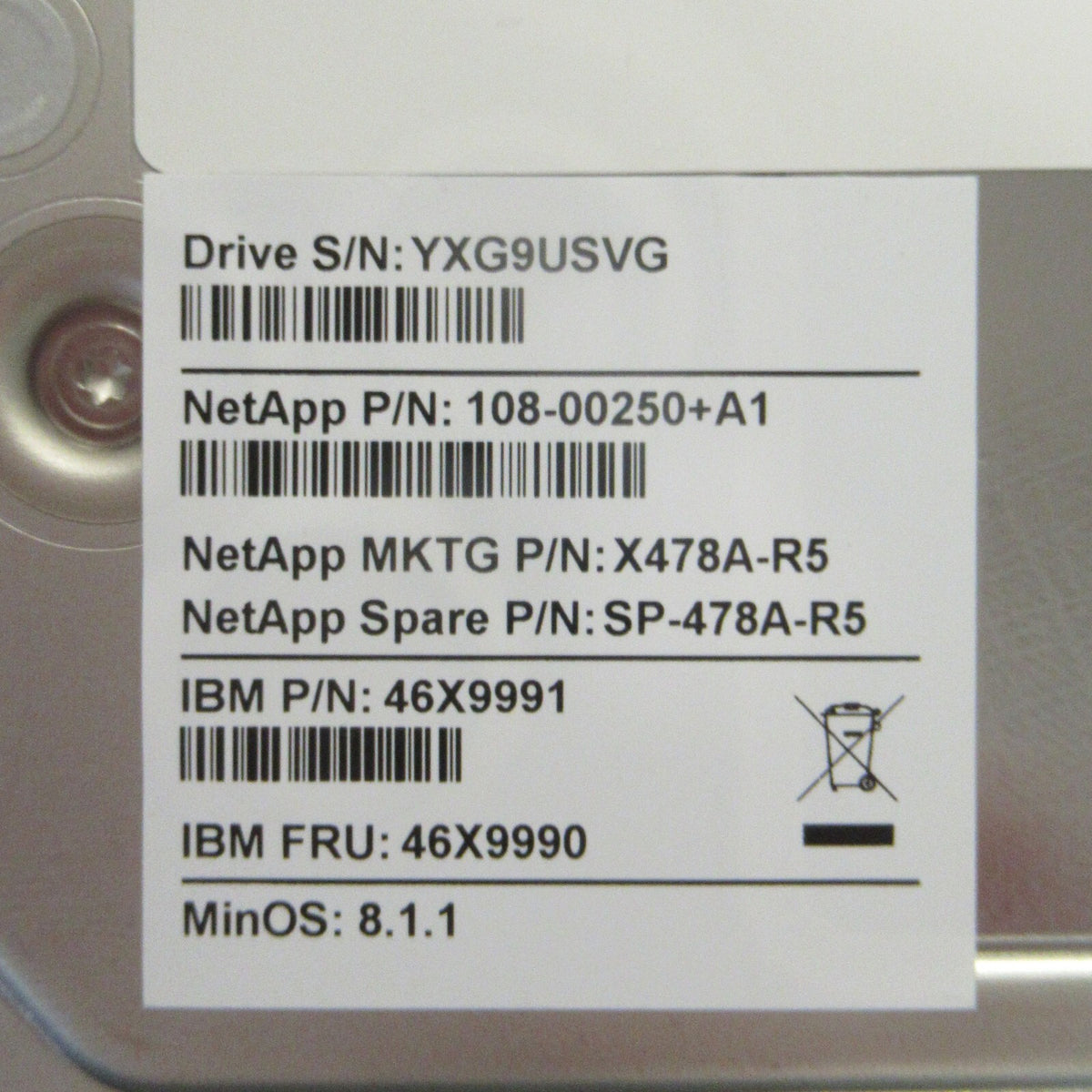 NetApp 6TB 7.2K (2x3TB) Dual Tandem mSATA 6G 3.5" HDD SP-478A-R5 X478A-R5