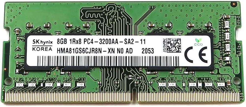 New SK Hynix 8GB 1Rx8 PC4-3200 DDR4-25600 SODIMM Laptop Memory HMA81GS6CJR8N-XN