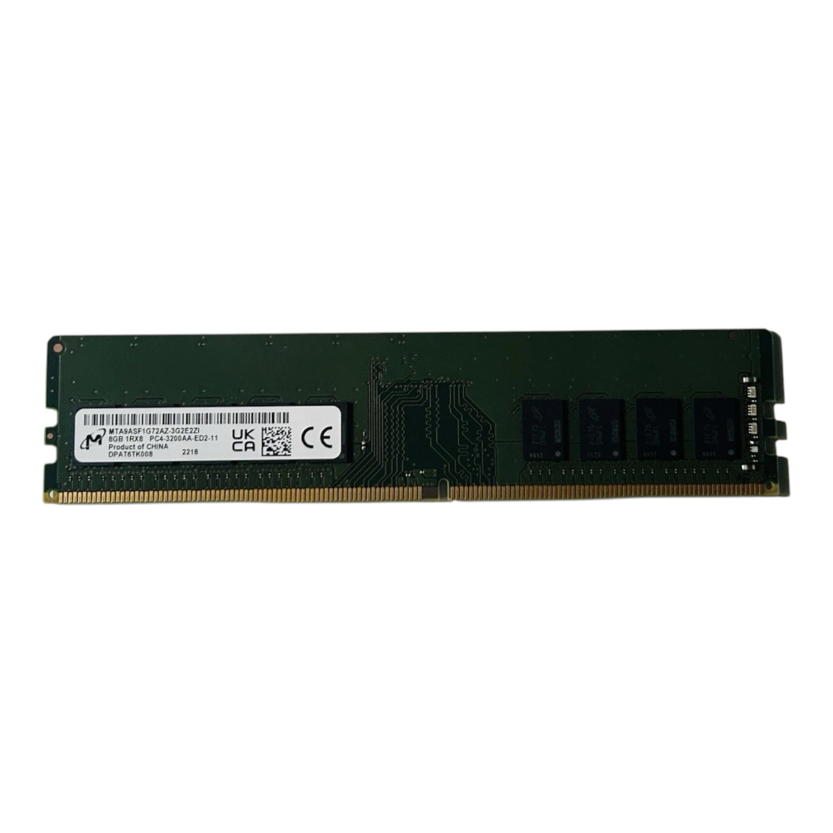 New Micron 8GB 1Rx8 PC4-3200 DDR4-25600 ECC UDIMM Memory MTA9ASF1G72AZ-3G2E2ZI