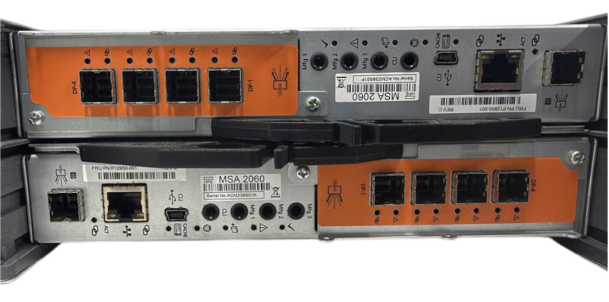 HPE MSA 2062 24SFF SAN Storage Array R0Q84A +Dual 12G SAS Controllers P12950-001