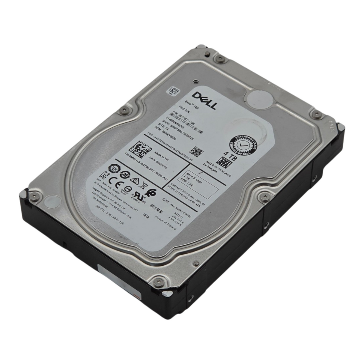 Dell MWHY9 4TB 7.2K SATA 6G 3.5" 128MB LFF HDD Hard Drive ST4000NM0265 0MWHY9