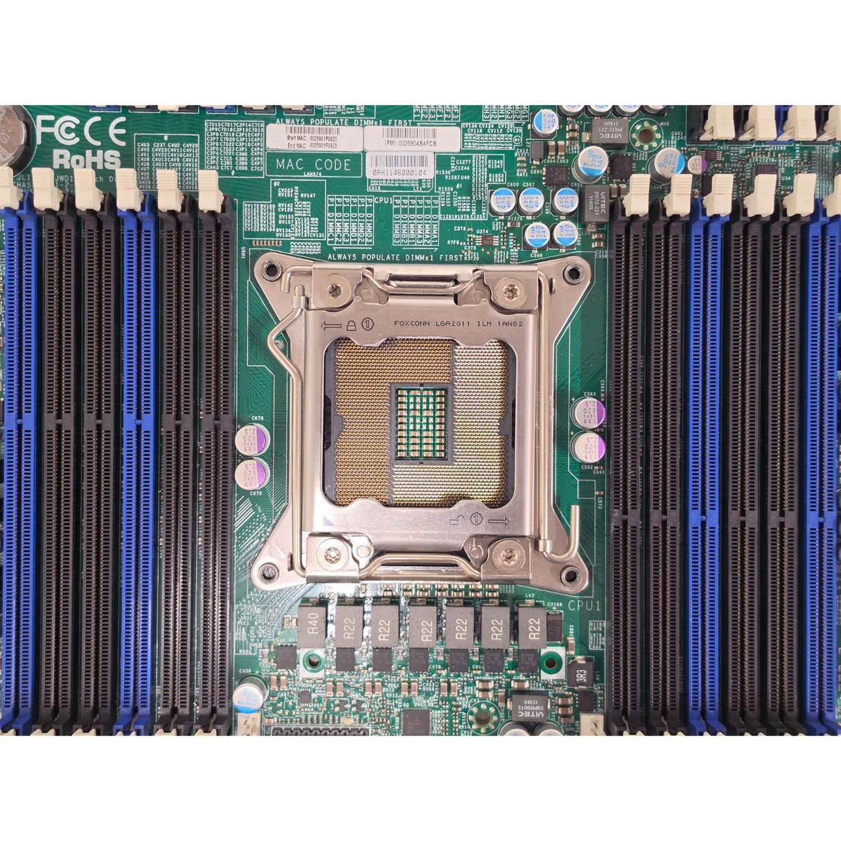 Supermicro X9DRI-LN4F+ Revision V1.10 Motherboard LGA2011 C602 DDR3 SATA PCI