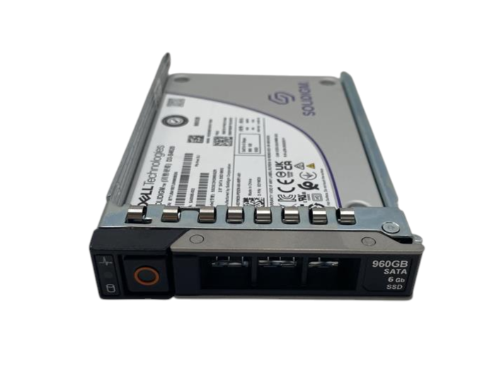 NEW Dell 960GB 6G SATA MU 2.5" SSD DYMD0 SSDSC2KG960GZR in 14-17th Gen Caddy