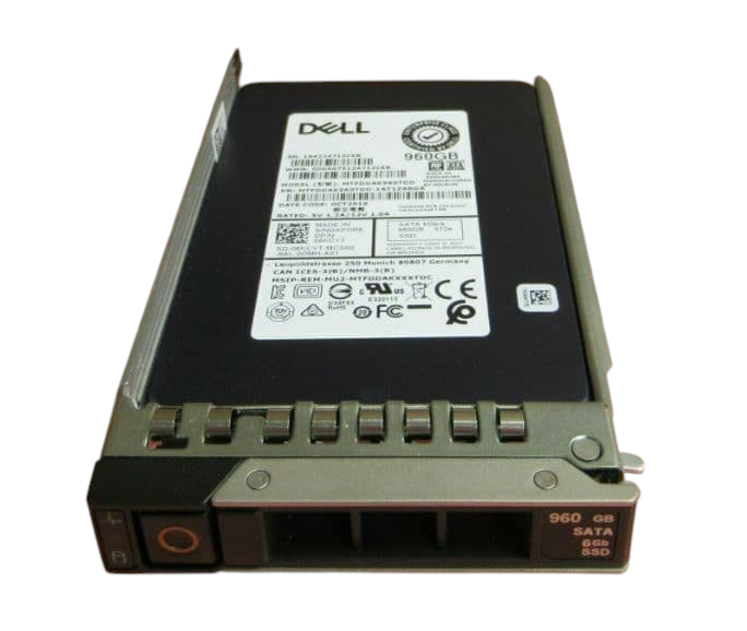 NEW Dell 960GB 6G SATA MU 2.5" SSD XMWMK MTFDDAK960TDT  in 14-17th Gen Caddy