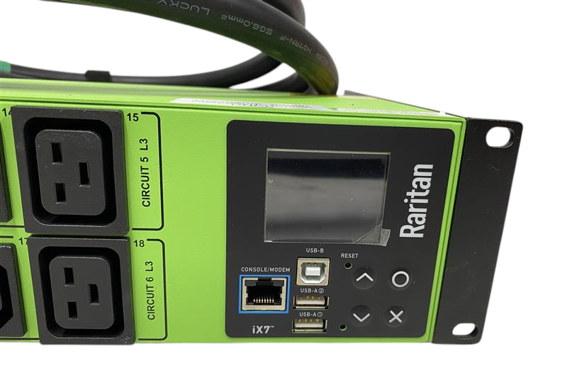 Raritan PX3-1906R-K301 3-phase 32A 22kVA 6x C19 12x C13 Rack 2U Metered PDU