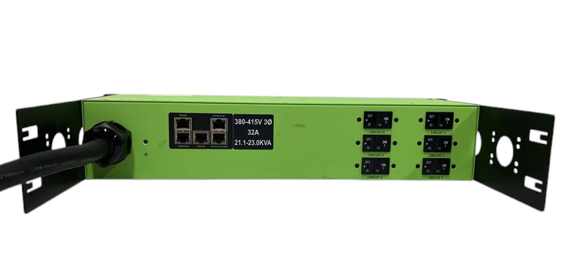 Raritan PX3-1906R-K301 3-phase 32A 22kVA 6x C19 12x C13 Rack 2U Metered PDU