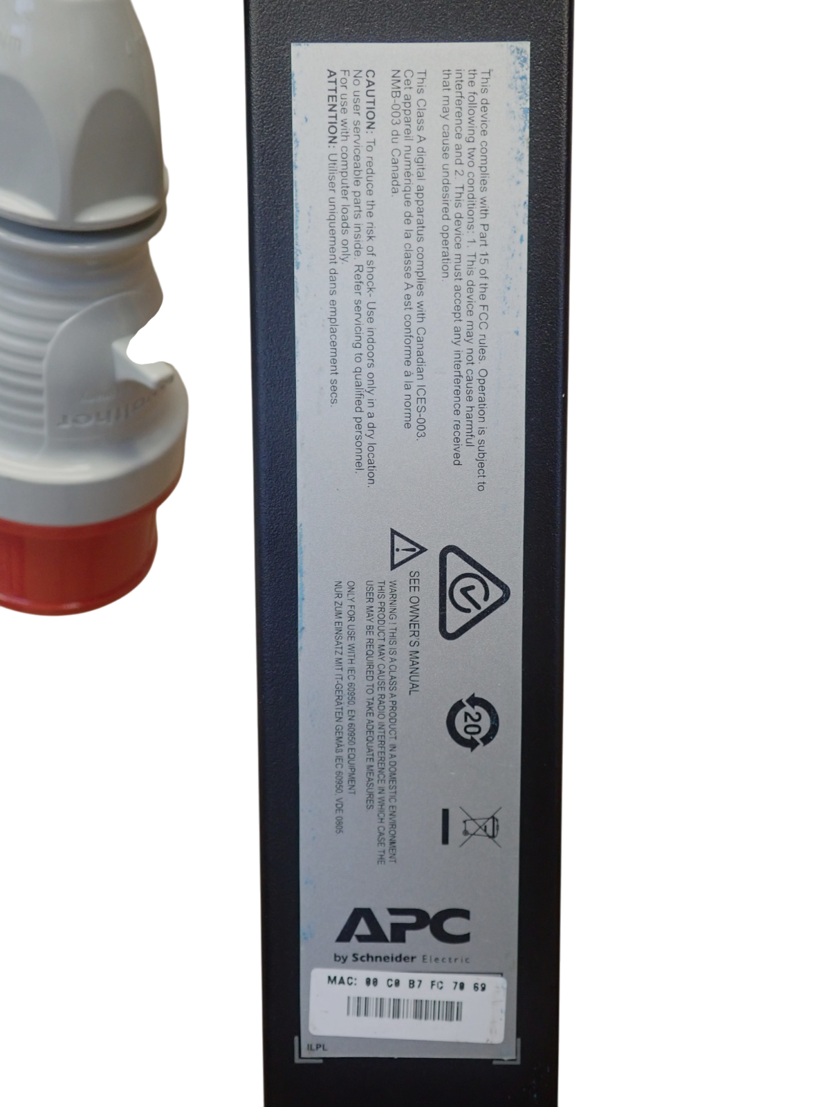 APC AP8981 Switched Monitored 16A 3PH 21x C13 3x C19 0U Rack PDU AP8981X631