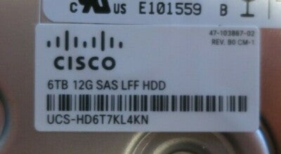 NEW Cisco 6TB 7.2K SAS 12G 4Kn 3.5" LFF HotPlug Hard Drive HDD UCS-HD6T7KL4KN M5