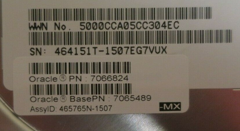 Sun Oracle 4TB 7.2K 6Gb/s SAS 3.5" Hard Drive HDD In Sun Caddy 7066824 7065489