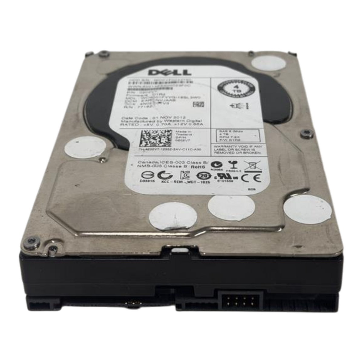 Dell 4TB 7.2K SAS 6G Hot Swap Enterprise Class 3.5" HDD 202V7 WD4001FYYG