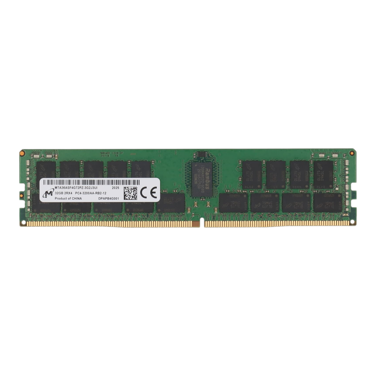 New Micron 32GB 2Rx4 PC4-3200AA DDR4-25600 ECC RDIMM Memory MTA36ASF4G72PZ-3G2