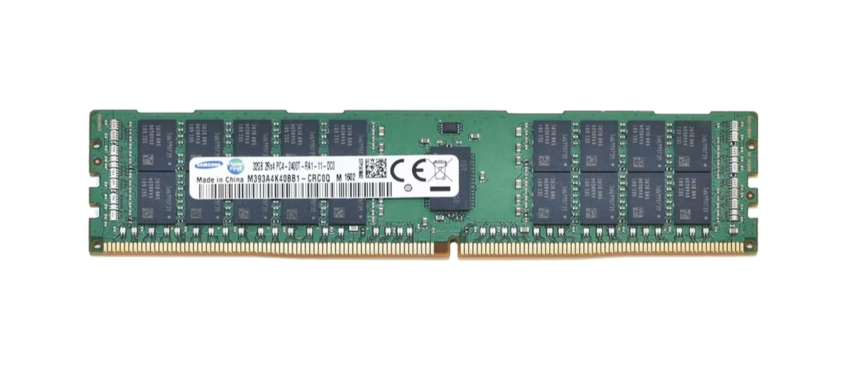 Samsung 32GB 2Rx4 PC4-2400T DDR4-19200 ECC RDIMM RAM Memory M393A4K40BB1-CRC0Q