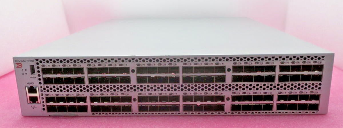 Dell Brocade 6520 96x 16G SFP+ FC SAN Switch (96-Active) X9KG1 DL-6520-48-16G-R